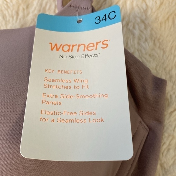 Warners No Side Effects Seamless Underwire T-Shirt Bra - Picture 3 of 4